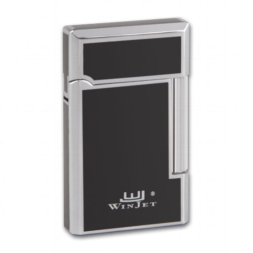 Winjet Feuerzeug Stein schwarz / silber