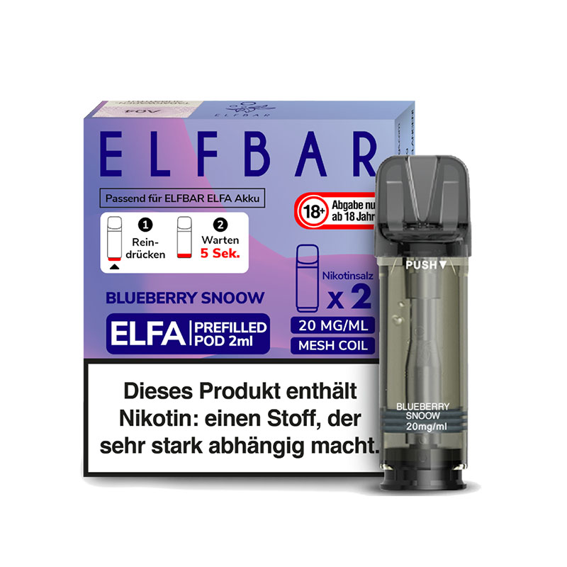 Elfbar Elfa Pods Blueberry Snoow - 20mg Nikotin