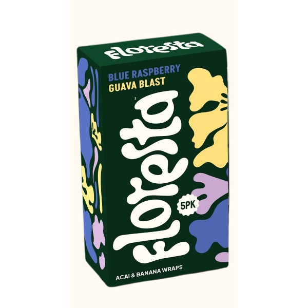 Floresta Acai & Banana Wraps Blue Raspberry Guava Blast