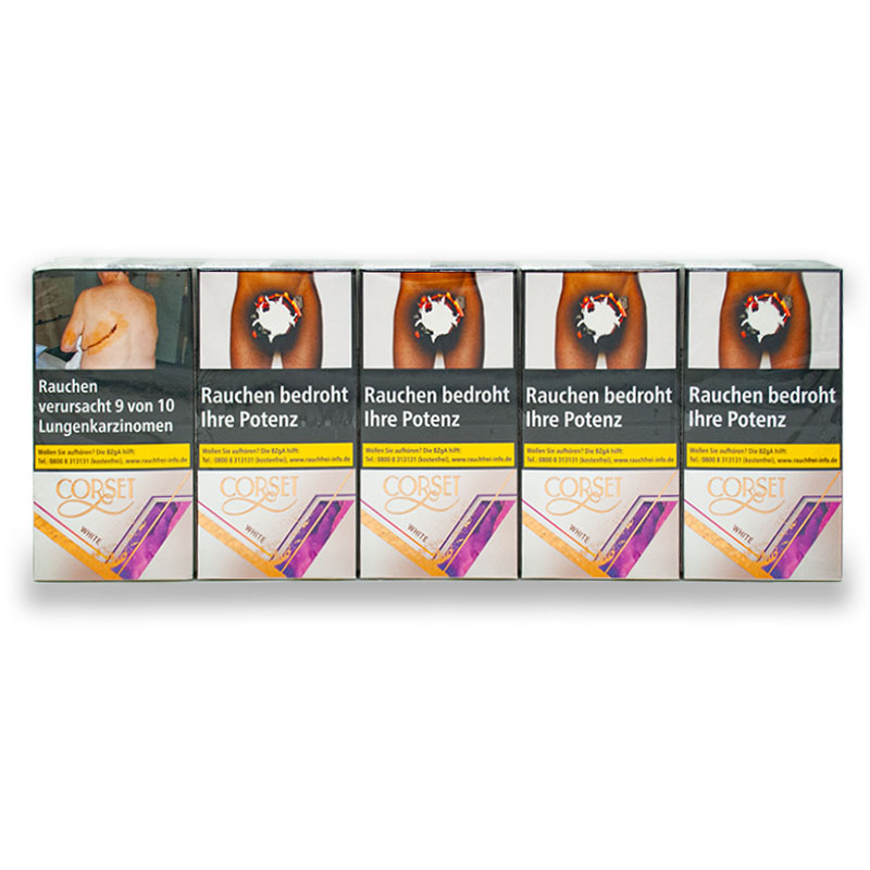 Corset White Slim Zigaretten Stange