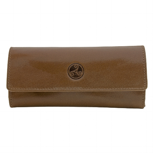 Rattrays Tabak-Rollbeutel Leder Whisky Braun Gold