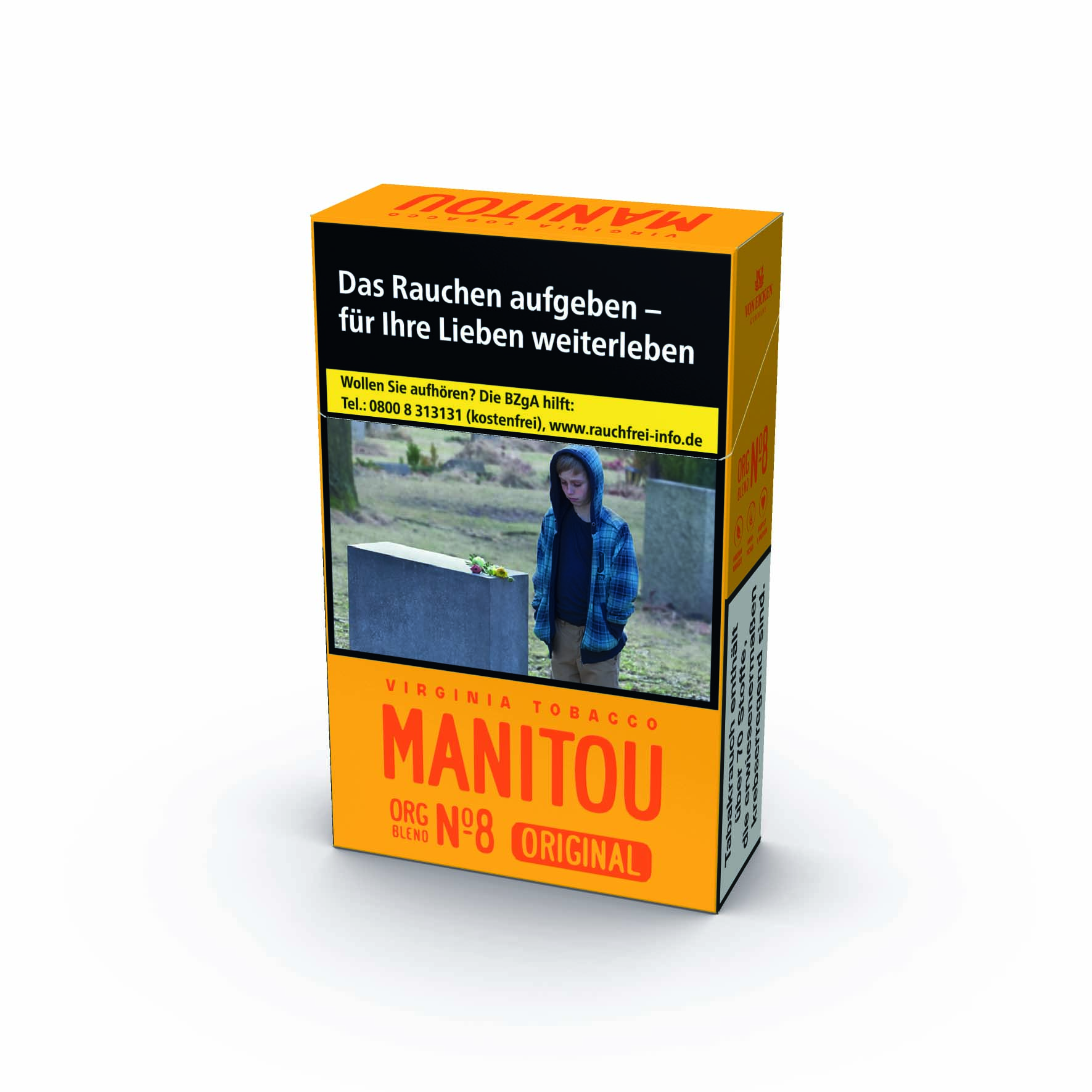 Manitou Gold No.8 Original Pack Zigaretten Schachtel