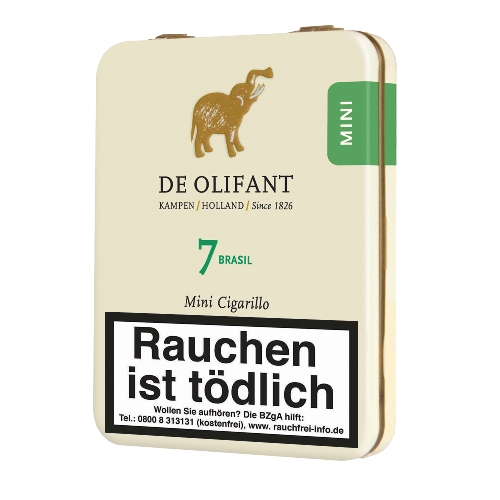 De Olifant Mini Brasil Zigarillos 7er Blechschachtel