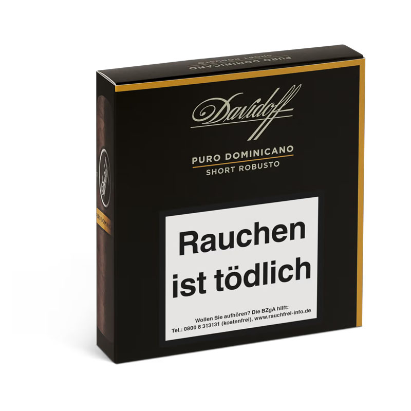 Davidoff Puro Dominicano Short Robusto Zigarren Schachtel