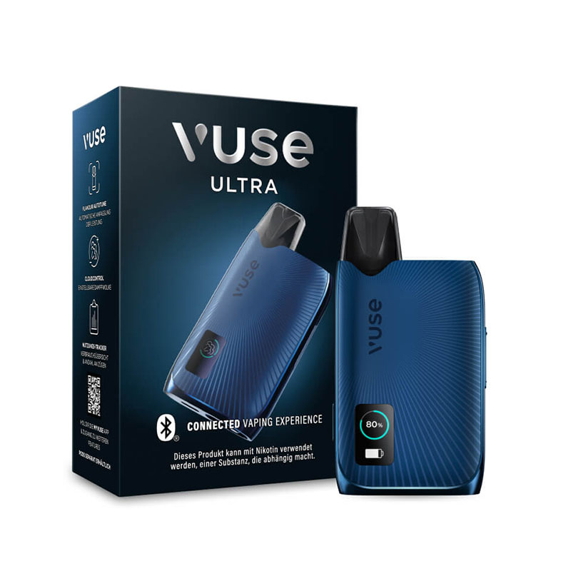 Vuse Ultra Device Indigo Blue E-Zigarette Verpackung + Gerät