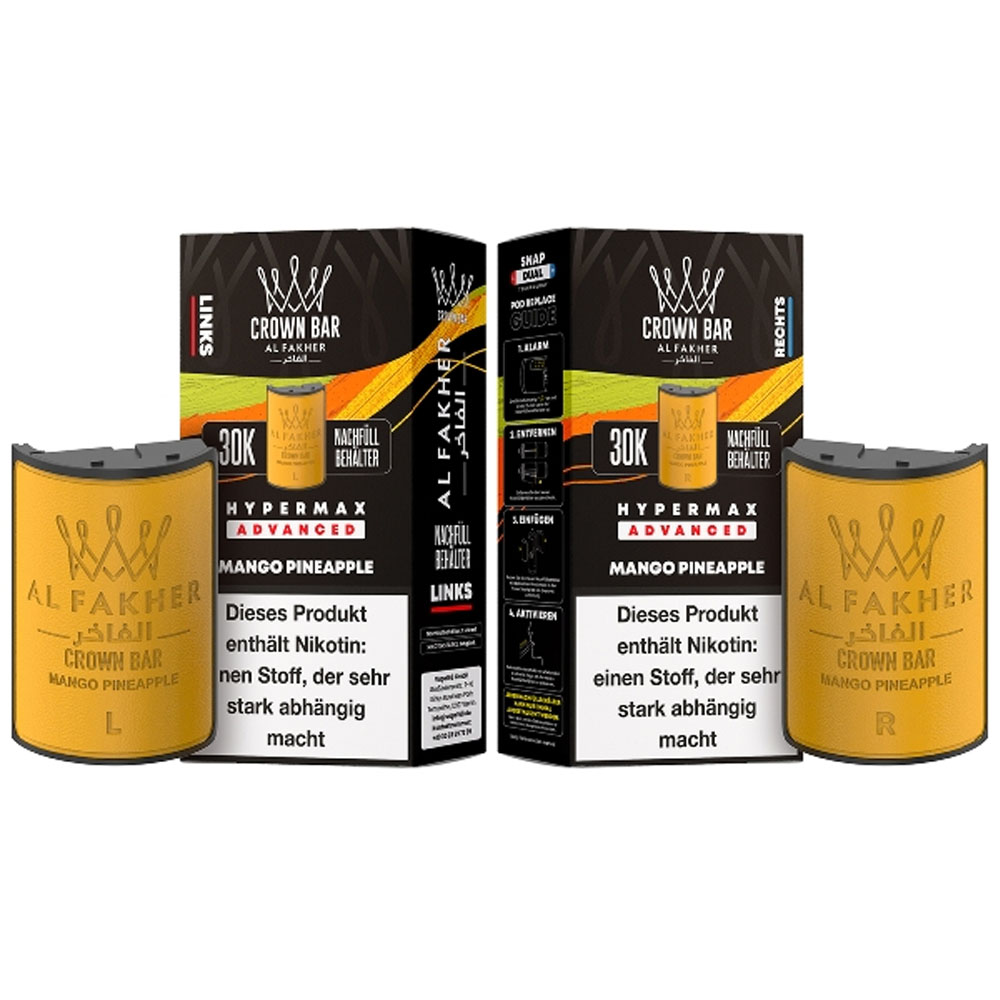 Al Fakher Hypermax Mango Pineapple 6mg Prefilled Pods