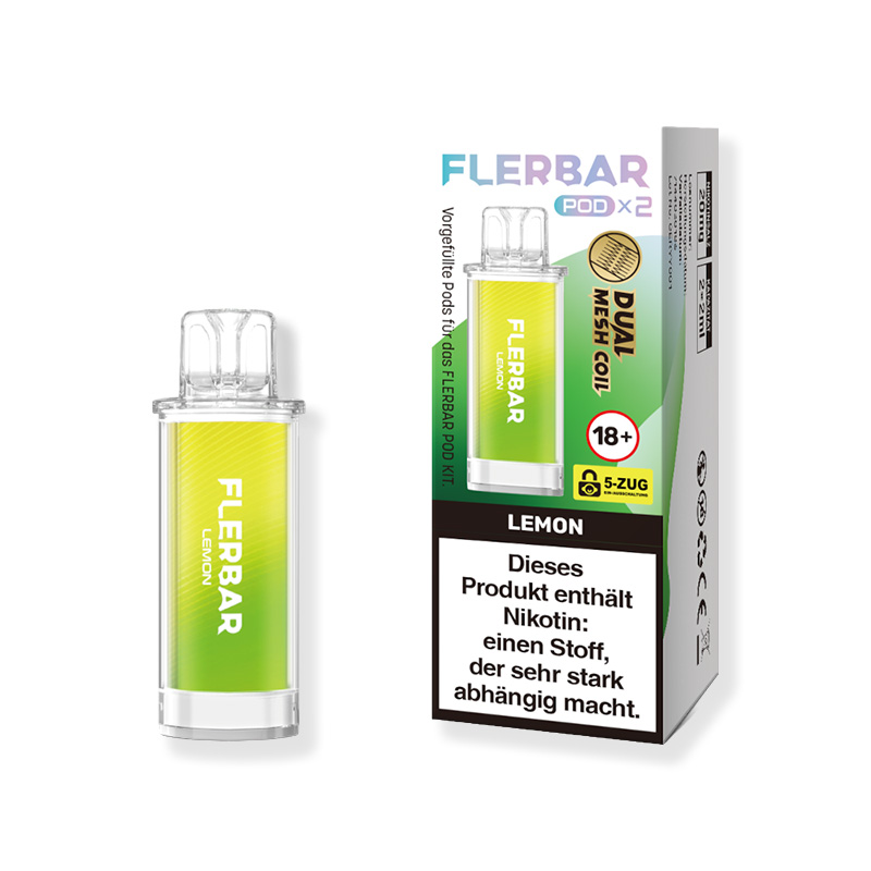 Flerbar Lemon 20mg Prefilled Pods