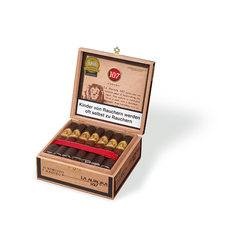 La Aurora 107 Maduro Robusto Zigarren Kiste