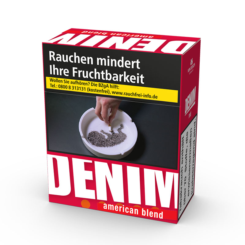 Denim Red XXXL Zigaretten Schachtel