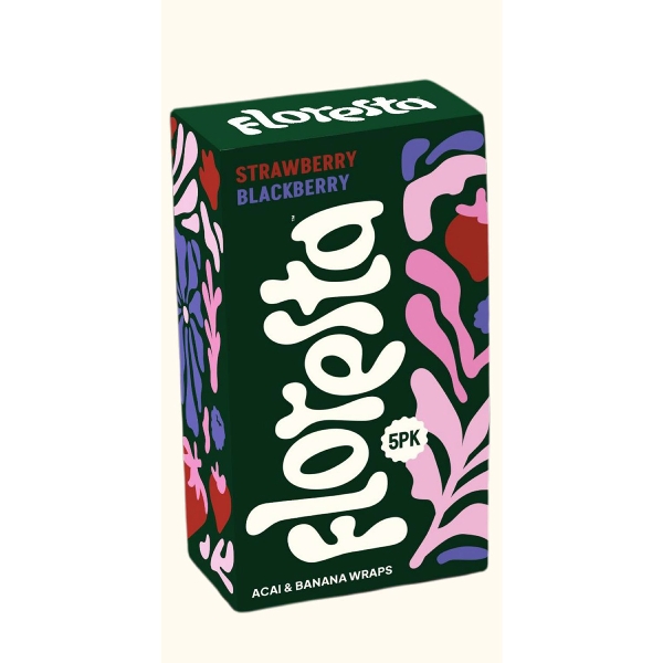 Floresta Acai & Banana Wraps Strawberry Blackberry