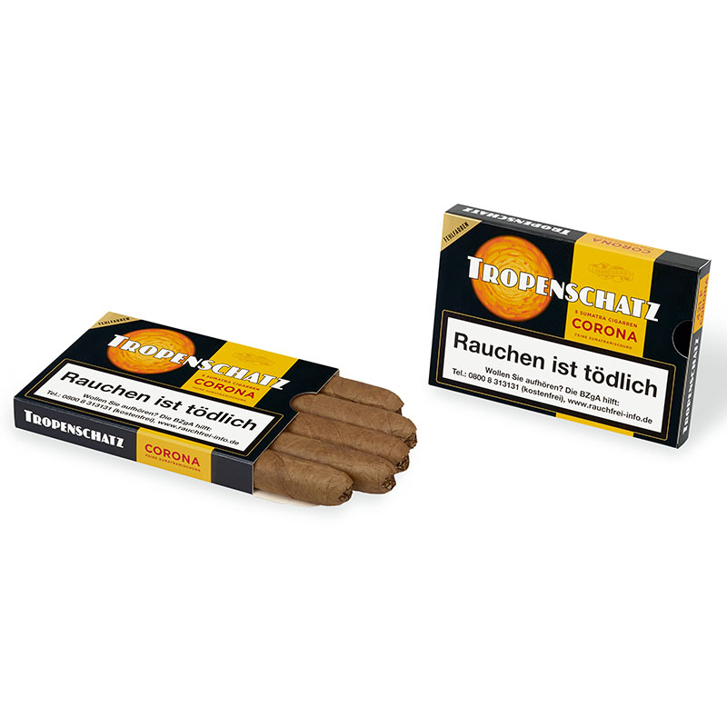 Tropenschatz Sumatra 421F Zigarren Schachtel