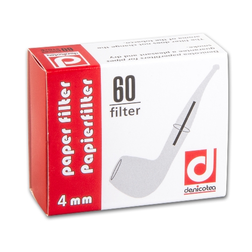 Pfeifenfilter Denicotea 4mm 60er Schachtel