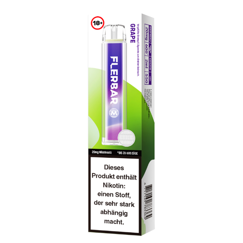 Flerbar Grape 20mg Einweg E-Zigarette
