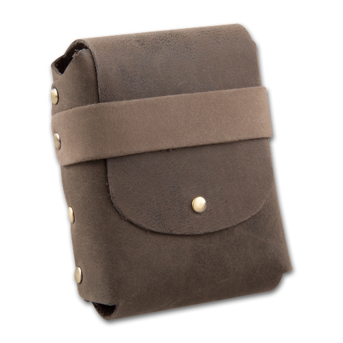 Zigarettenetui Leder 25er Big Packg braun mit Gürtelschlaufe