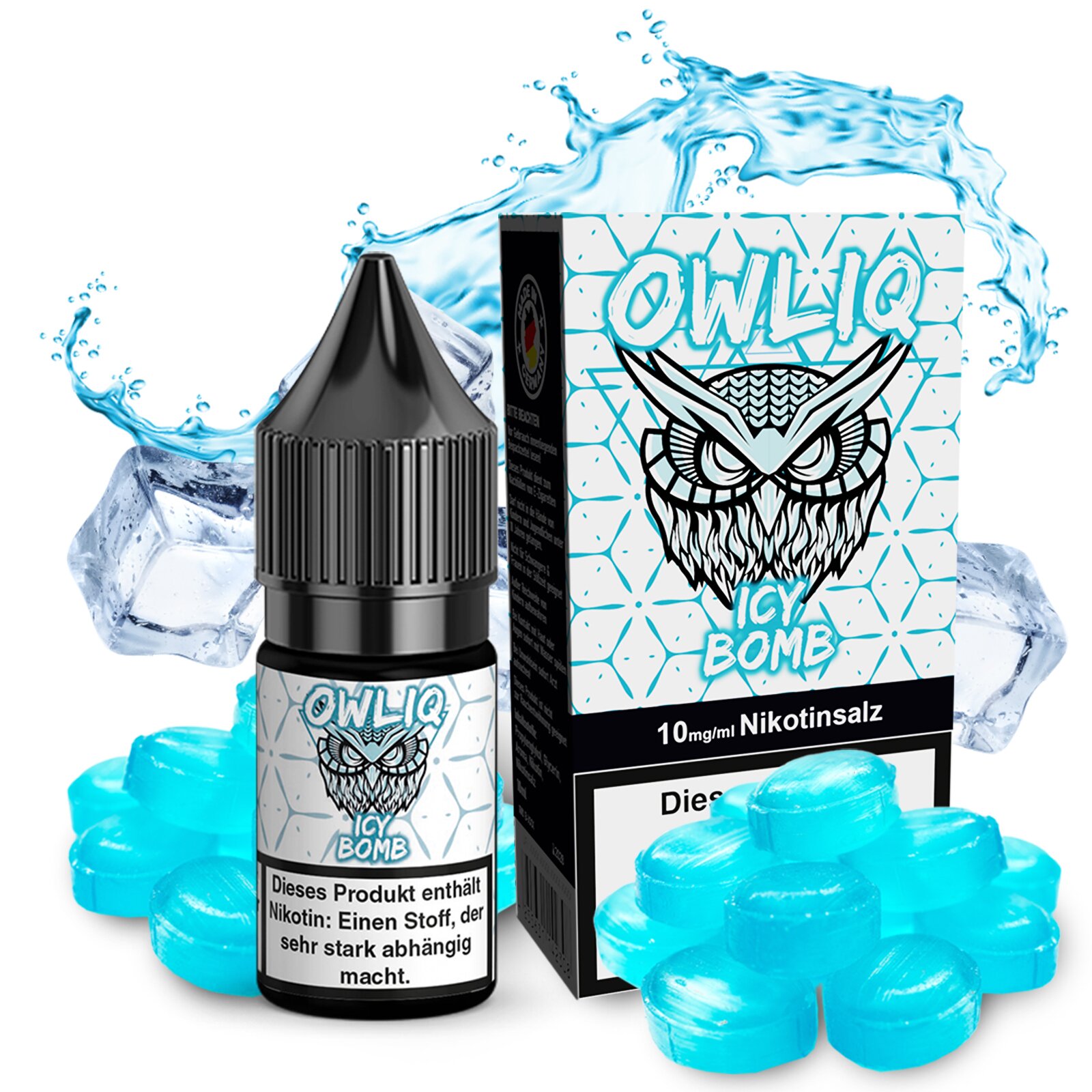 Owliq ICY Bomb 10mg Nikotinsalz Liquid