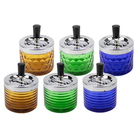 Schleuderascher Glas Ø 12cm farbig