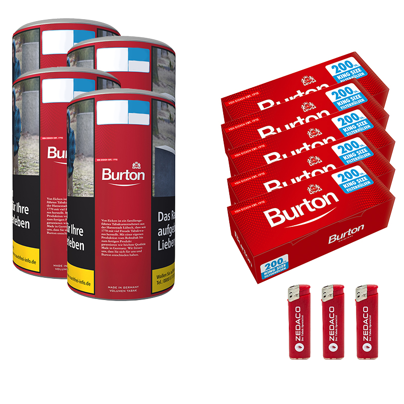 Burton Feinschnitt Red XL Dose Aktion Large