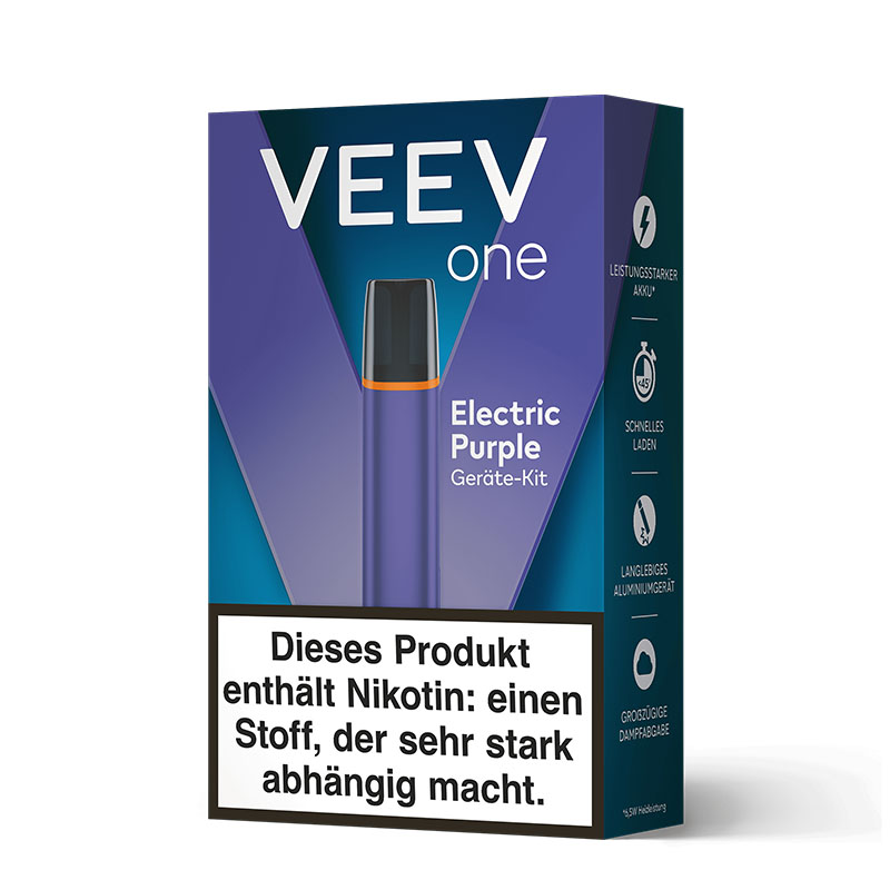 Veev One Electric Purple Kit Device Packung Side