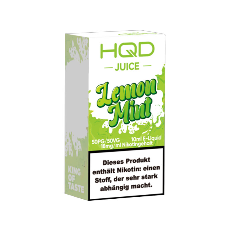 HQD Juice Lemon Mint 18mg Nikotinsalz Liquid Flasche