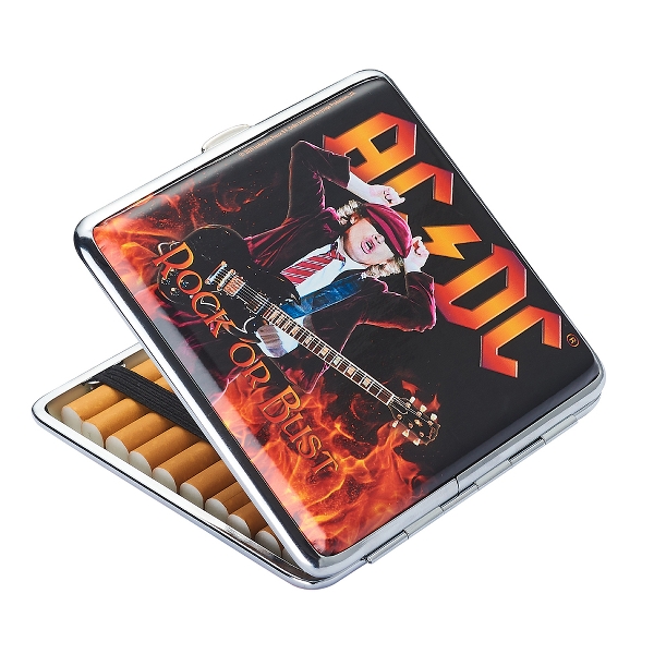 Champ Metall ACDC Zigarettenetui offen
