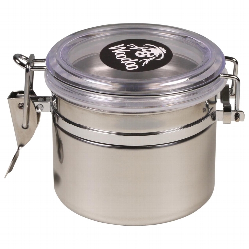 Tabak Vorratsdose WOODOO Edelstahl