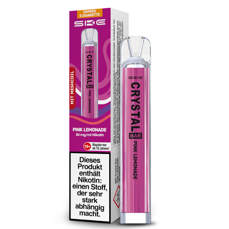 SKE Crystal Bar Pink Lemonade 20mg Einweg E-Zigarette