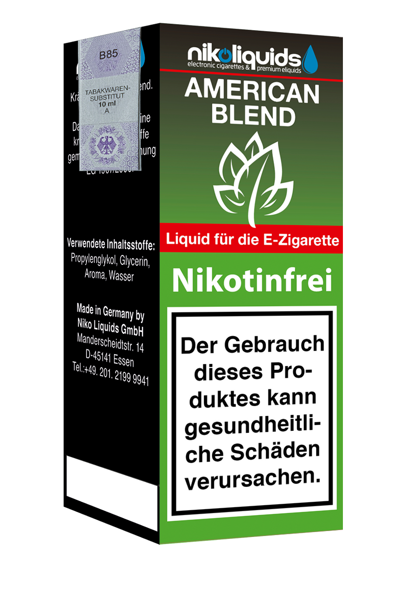 E-Liquid Nikoliquids American Blend 0 mg 70Pg/30Vg
