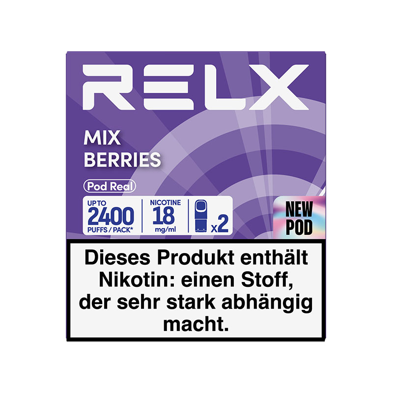 RELX Real Mix Berries 18mg Prefilled Pods