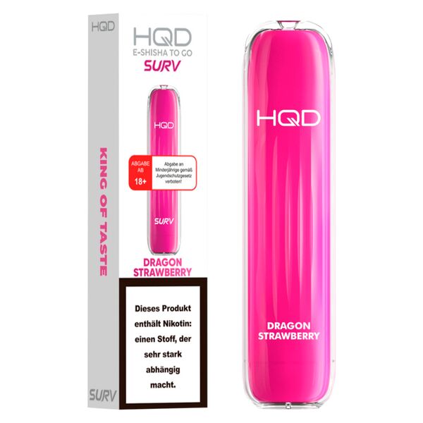 HQD Einweg E-Zigarette Surv Dragon Strawberry 18mg