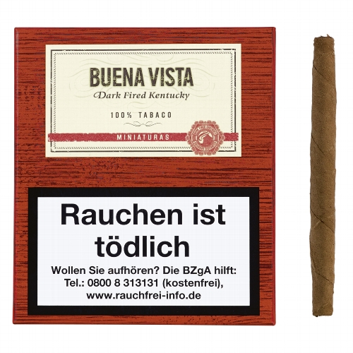 Buena Vista Dark Fired Kentucky Miniature Zigarillos Schachtel