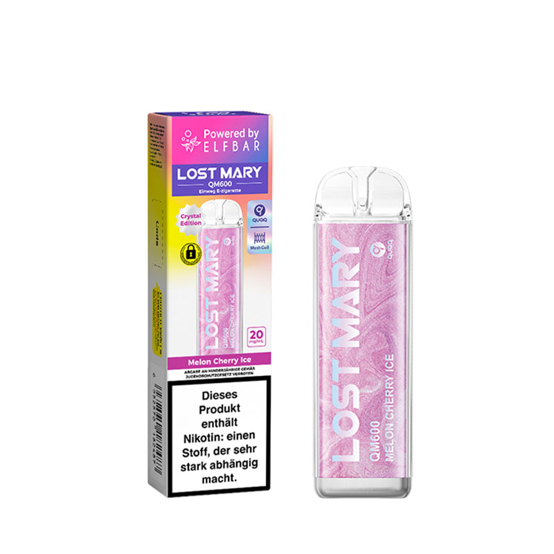 Lost Mary QM600 Melon Cherry Ice 20mg Einweg E-Zigarette