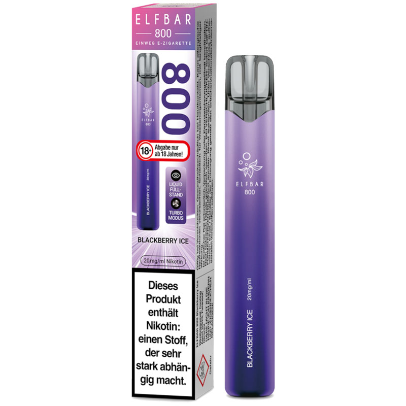 Elfbar 800 Blackberry Ice 20mg Einweg E-Zigarette