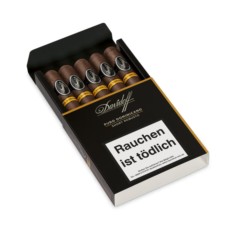 Davidoff Puro Dominicano Short Robusto Zigarren Schachtel