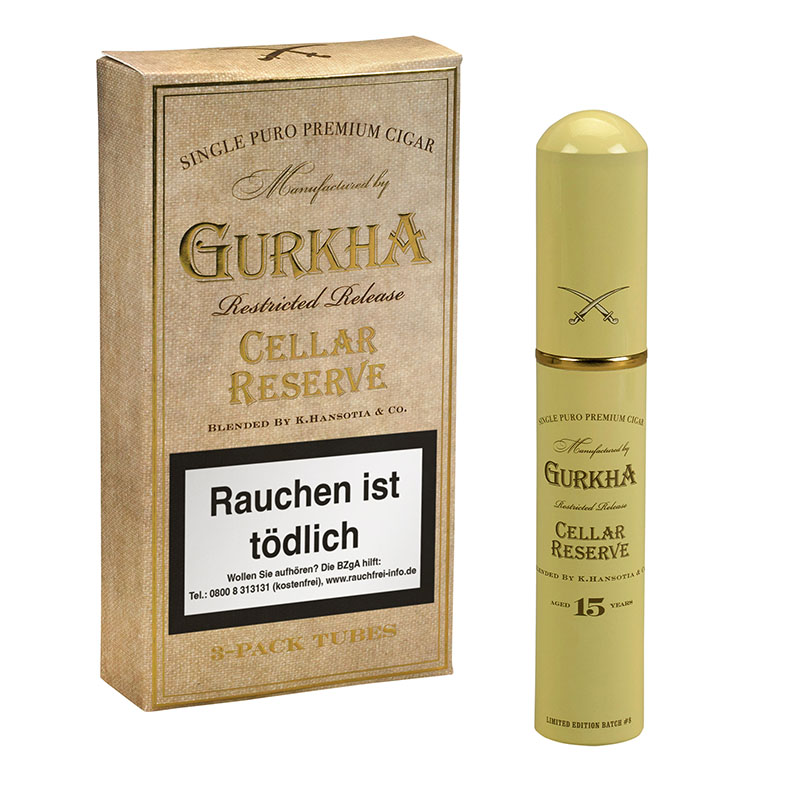 Gurkha Cellar Reserve 15 Years Hedonism Zigarren Schachtel mit Tubo