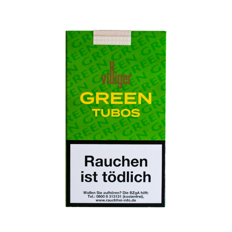 Villiger Green Zigarren Tubos Gebinde