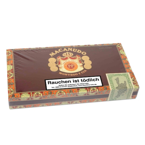 Macanudo Maduro Diplomat Zigarren 10er Kiste