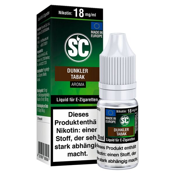 SC Dunkler Tabak Nikotinsalz Liquid 18mg