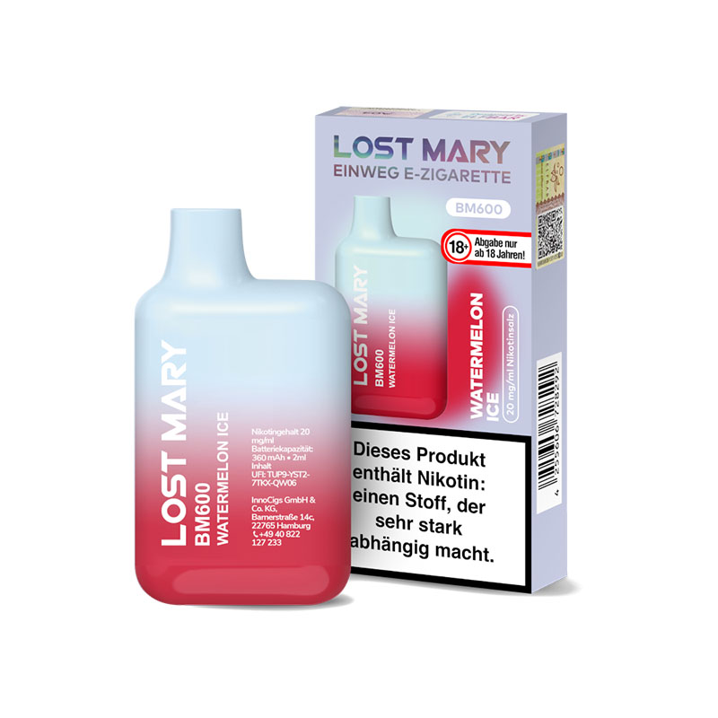 Lost Mary BM600 Einweg E-Zigarette Watermelon Ice 20mg