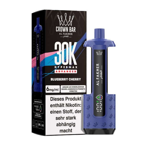 Al Fakher Hypermax Blueberry Cherry 6mg E-Zigarette