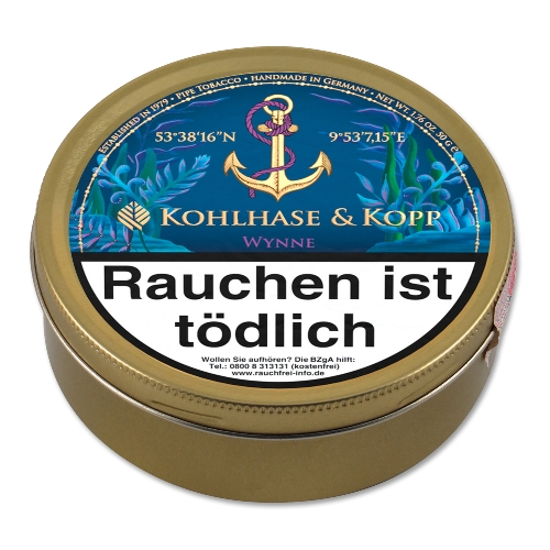 Kohlhase & Kopp Caribbean Blue Wynne Pfeifentabak Dose