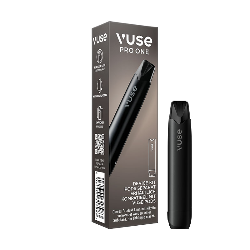 Vuse Pro One Device Pen Black E-Zigarette Verpackung + Device