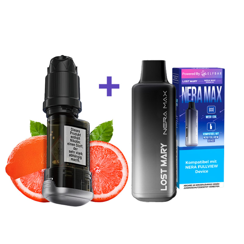 Lost Mary Nera Max 15k Pink Lemonade 20mg Refill Container