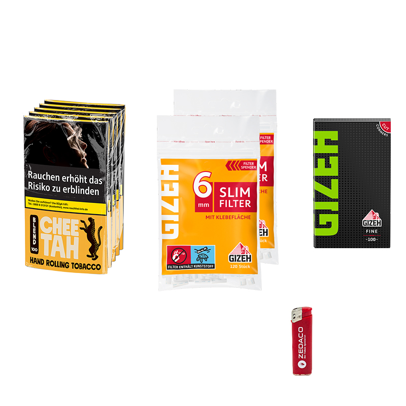 Cheetah Tabak Gelb Gebinde Zedaco Aktion Gizeh Slim Gizeh Fine