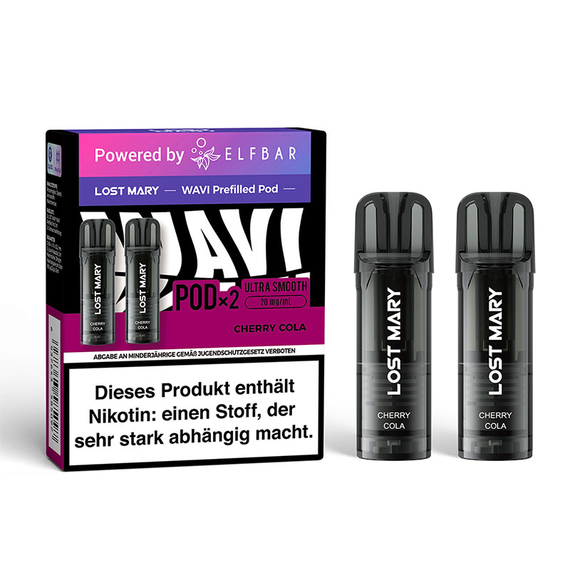 Lost Mary Wavi Cherry Cola 20mg Prefilled Pods Packung