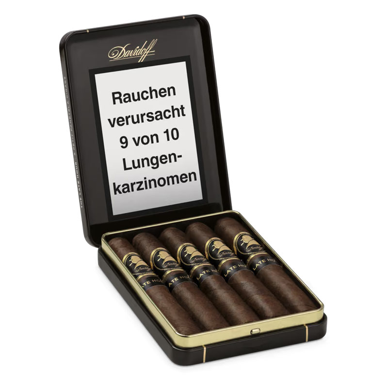 Davidoff Winston Churchill Late Hour Petit Panetela Zigarren Schachtel