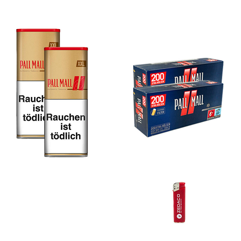 Pall Mall Volumentabak Authentic Red XXL Dose Aktion Small Pall Mall Rot