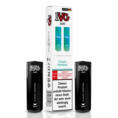 IVG Air Classic Menthol 20mg Prefilled Pods