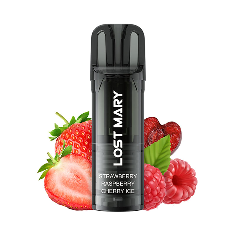 Lost Mary Wavi Strawberry Raspberry Cherry Ice 20mg Prefilled Pods Packung