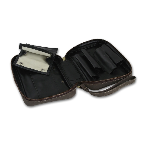 Pfeifentasche 4er Leder