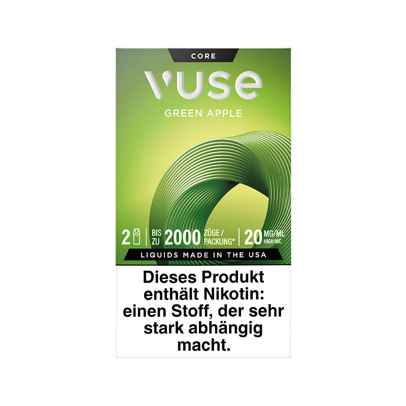 Vuse Green Apple 20mg Prefilled Pods Front